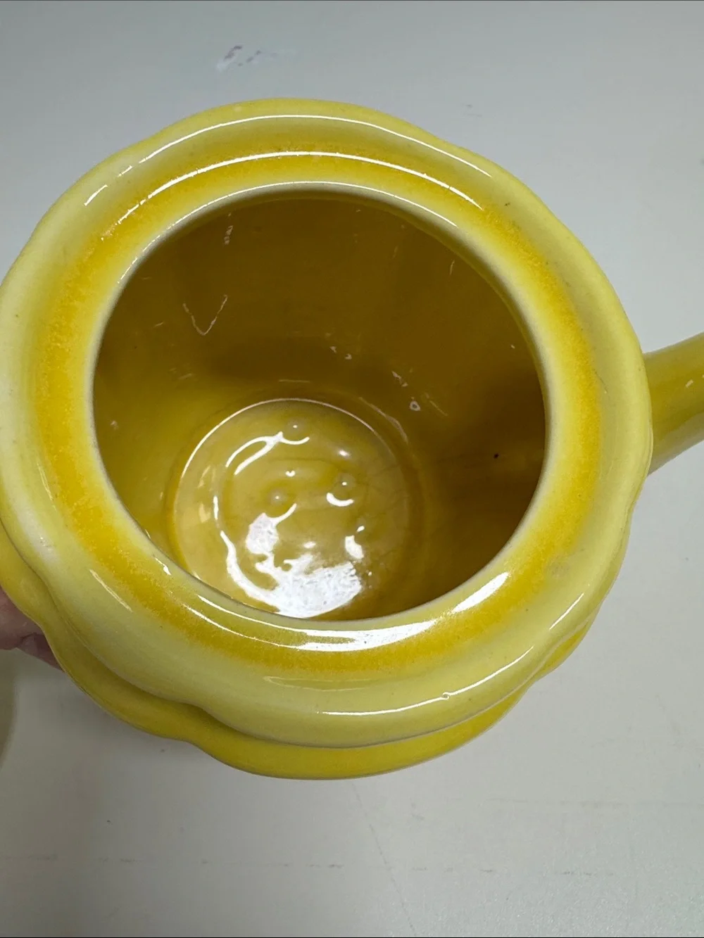 Yellow Ceramic Teapot - Bright Gloss Finish